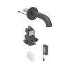 Geberit Piave Bateria umywalkowa bezdotykowa podtynkowa zasilanie bateryjne z mieszaczem 17 cm czarny mat z powłoką easy-to-clean 116.264.14.1