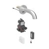 Geberit Piave Bateria umywalkowa bezdotykowa podtynkowa zasilanie bateryjne z mieszaczem 22 cm imitacja stali nierdzewnej/szczotkowany powlekany easy-to-clean 116.284.SN.1