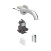 Geberit Piave Bateria umywalkowa bezdotykowa podtynkowa zasilanie generatorowe z mieszaczem 17 cm imitacja stali nierdzewnej/szczotkowany powlekany easy-to-clean 116.266.SN.1