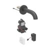 Geberit Piave Bateria umywalkowa bezdotykowa podtynkowa zasilanie sieciowe z mieszaczem 17 cm czarny mat z powłoką easy-to-clean 116.262.14.1