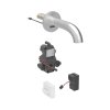 Geberit Piave Bateria umywalkowa bezdotykowa podtynkowa zasilanie sieciowe z mieszaczem 17 cm imitacja stali nierdzewnej/szczotkowany powlekany easy-to-clean 116.262.SN.1