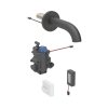 Geberit Piave Bateria umywalkowa termostatyczna bezdotykowa podtynkowa zasilanie bateryjne 17 cm czarny mat z powłoką easy-to-clean 116.268.14.1