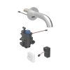 Geberit Piave Bateria umywalkowa termostatyczna bezdotykowa podtynkowa zasilanie sieciowe 22 cm imitacja stali nierdzewnej/szczotkowany powlekany easy-to-clean 116.287.SN.1