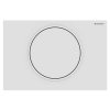 Geberit Sigma10 Przycisk WC okrągły biały mat/biały z powłoką easy-to-clean 115.758.01.5