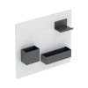 Geberit Tablica magnetyczna ze schowkami biały mat/lava mat 500.649.01.2
