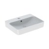 Geberit Variform Umywalka nablatowa 60x45 cm z otworem na baterię z przelewem biały z powłoką KeraTect 500.780.00.2