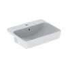 Geberit Variform Umywalka półblatowa 55x45 cm z przelewem biały z powłoką KeraTect 500.681.00.1