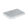Geberit Variform Umywalka wpuszczana w blat 55x40 cm z przelewem biały/sp&oacute;d szkliwiony z powłoką KeraTect 500.737.00.2