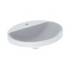 Geberit Variform Umywalka wpuszczana w blat 55x45 cm bez przelewu z otworem na baterię biała 500.722.01.2