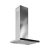 Globalo Design Nidaro 60.5 Okap przyścienny czarny/inox NIDARO_60_5_BLACK