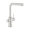 Grohe Blue Pure Minta Bateria kuchenna z wyciąganą wylewką do filtra wody stal nierdzewna 30601DC0