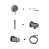 Grohe Essence Zestaw prysznicowy podtynkowy z deszczownicą brushed hard graphite GNS141