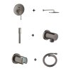 Grohe Essence Zestaw prysznicowy podtynkowy z deszczownicą brushed hard graphite GNS141