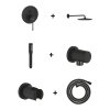 Grohe Essence Zestaw prysznicowy podtynkowy z deszczownicą phantom black GNS121