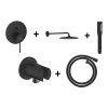 Grohe Essence Zestaw prysznicowy podtynkowy z deszczownicą phantom black GNS122