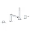 Grohe Plus Bateria wannowo-prysznicowa 4-otworowa z zestawem prysznicowym chrom 29307003