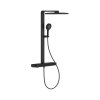 Grohe Spa Rainshower Aqua Pure Zestaw prysznicowy termostatyczny natynkowy z deszczownicą przepływ 15 l/min phantom black 100962KF00