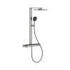 Grohe Spa Rainshower Aqua Pure Zestaw prysznicowy termostatyczny natynkowy z deszczownicą przepływ 15 l/min stal nierdzewna 101680DC00