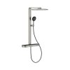 Grohe Spa Rainshower Aqua Pure Zestaw prysznicowy termostatyczny natynkowy z deszczownicą przepływ 15 l/min stal nierdzewna 100962DC00