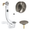 Grohe Talentofill Zestaw Syfon wannowy z napełnianiem przez przelew krótki + zestaw napełniający brushed hard graphite 28990000+19952AL0