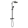 Grohe Tempesta Zestaw prysznicowy termostatyczny natynkowy z deszczownicą matte black 266702431