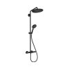 Hansgrohe Croma Select S Zestaw prysznicowy termostatyczny natynkowy z deszczownicą czarny mat 26891670