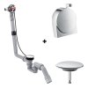 Hansgrohe Exafill S Syfon wannowy z napełnieniem przez przelew + zestaw napełniający chrom 58115180+58117000