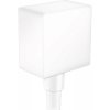 Hansgrohe Fixfit Square Przyłącze węża biały matowy 26455700