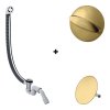 Hansgrohe Flexaplus Syfon wannowy + element zewnętrzny złoty optyczny połysk 58141180+58185990