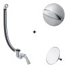 Hansgrohe Flexaplus Syfon wannowy + element zewnętrzny chrom 58141180+58185000