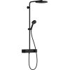 Hansgrohe Pulsify ShowerTablet Select Zestaw prysznicowy natynkowy termostatyczny z deszczownicą czarny mat 24221670