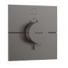 Hansgrohe ShowerSelect Comfort E Bateria prysznicowa termostatyczna podtynkowa czarny chrom szczotkowany 15571340