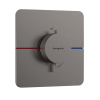 Hansgrohe ShowerSelect Comfort Q Bateria wannowo-prysznicowa termostatyczna podtynkowa czarny chrom szczotkowany 15588340