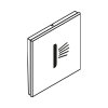 Hansgrohe Symbol dysza boczna do RainSelect czarny chrom szczotkowany 93304340