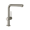 Hansgrohe Talis M54 Bateria kuchenna z wyciąganą wylewką do bezciśnieniowych podgrzewaczy wody stal szlachetna 72860800