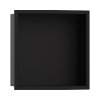 Hansgrohe XtraStoris Original Wnęka ścienna z ozdobną ramką 30x30x7 cm czarny mat 56093670
