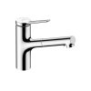 Hansgrohe Zesis M33 Bateria kuchenna z wyciąganą wylewką chrom 74820000
