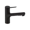 Hansgrohe Zesis M33 Bateria kuchenna z wyciąganą wylewką czarny mat 74820670