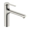 Hansgrohe Zesis M33 Bateria kuchenna z wyciąganą wylewką stal szlachetna szczotkowana 74801800