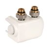 Honeywell Therafix Universal Zawór termostatyczny podwójny uszczelnienie płaskie i Euroconus biały V2474EDWSY015
