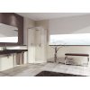 Huppe Aura Elegance 4-kąt Wejście narożnikowe drzwi suwane 2-częściowe 75x90x190 cm profile chrom eloxal szkło sand plus 401304.092.315