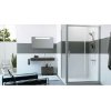 Huppe Classics 2 4-kąt Drzwi suwane 1-częściowe ze stałym segmentem 100-170x120-200 cm wykonanie na wymiar profile białe szkło przezroczyste C20480055321