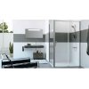 Huppe Classics 2 EasyEntry 4-kąt Drzwi suwane 1-częściowe ze stałym segmentem 115x200 cm mocowanie lewe profile srebrne matowe szkło przezroczyste C25303087321