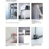 Huppe Classics 2 4-kąt Drzwi suwane 2-częściowe ze stałym segmentem 70-150x120-200 cm wykonanie na wymiar profile srebrne matowe szkło privatima C20380087373