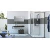 Huppe Classics 2 EasyEntry 1/4 koła Drzwi suwane do kabiny prysznicowej półokrągłej 90x90x200 cm profile srebrne matowe szkło privatima Anti-Plaque C25507087375