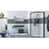 Huppe Classics 2 EasyEntry 1/4 koła Drzwi suwane do kabiny prysznicowej półokrągłej 90x90x200 cm profile czarne Black Edition szkło privatima Anti-Plaque C25507123375