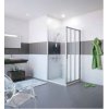 Huppe Classics 2 EasyEntry 4-kąt Ścianka boczna do drzwi suwanych 20-120x50-200 cm wykonanie na wymiar montaż na wannę profile białe szkło przezroczyste Anti-Plaque C25482055322