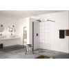 Huppe Design Pure Ścianka Walk-in 140x200 cm profile czarny mat szkło przezroczyste z powłoką Anti-Plaque 8P1111123322