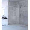 Huppe Design Pure Kabina prysznicowa walk-in 140x200 cm profile srebrny połysk szkło przezroczyste z powłoką Anti-Plaque 8P1111092322
