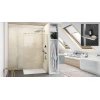 Huppe Select+ SW 130 Ścianka boczna wolnostojąca Walk-in 8 mm o wysokości 200 cm profile srebrne matowe szkło przezroczyste SL0309.087.321